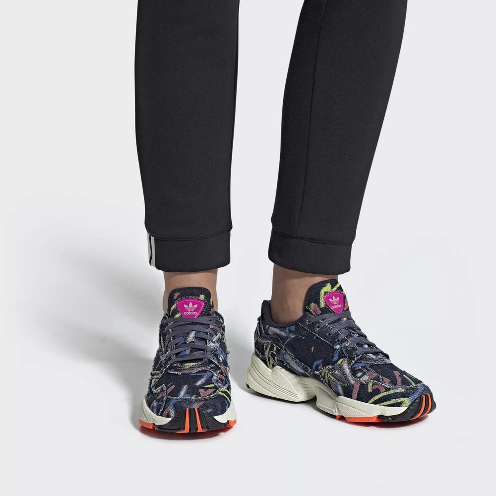 Adidas Falcon Tenis Negros Para Mujer (MX-24641)